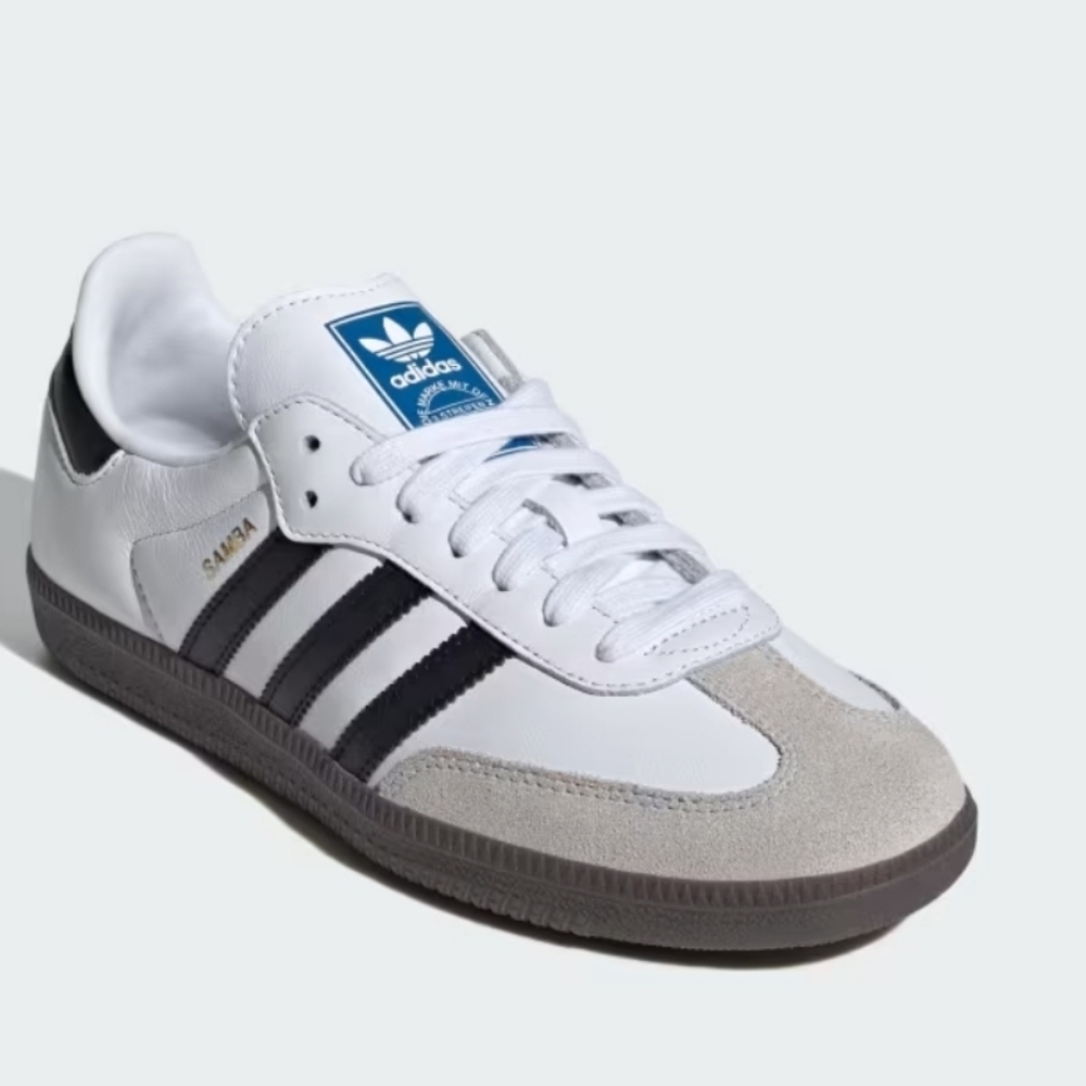 Adidas Samba OG W ig9030 Leather White, Black, Gum Sneakers Size 10 Womens